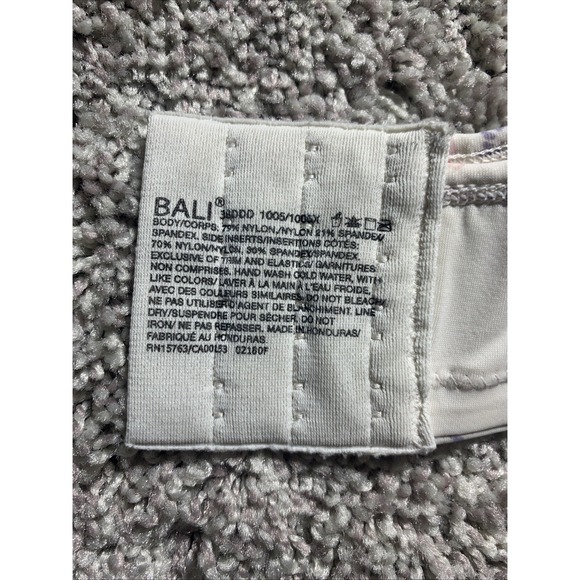 Bali Women's One Smooth U Minimizer Underwire Bra Floral Convertible 38DDD - Picture 3 of 4